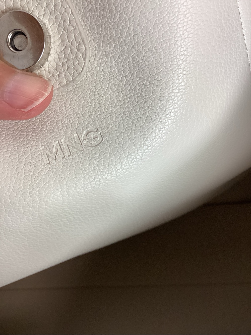 NWOT MANGO Large Tote Bag in Beige - Picture 9 of 11